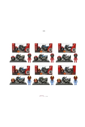 Motorcycle MY66-M1218K Motosiklet BMW Off-Road Kasklı Figür Sesli Işıklı 1:14 3+