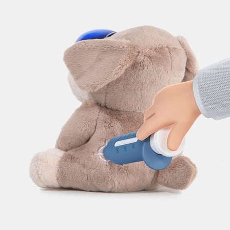 Care Pets Ahşap Oyuncak Veteriner Seti | Işıklı, Sesli Peluş Köpekli Eğitici Doktorken Oyunu