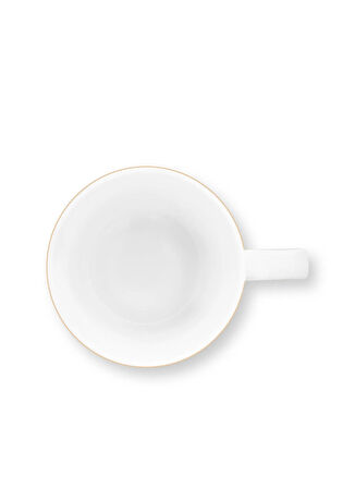 Pip Studio Porselen Yeşil Kupa LOVEBİRDSYEŞİLÇİZGİLİMADALYONMUG