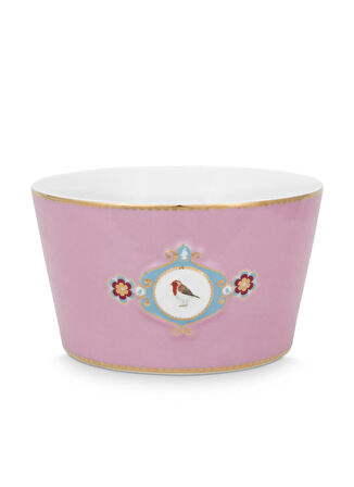 Pip Studio Porselen Pembe Kase LOVEBİRDSPEMBEMADALYONDESENLİKASE