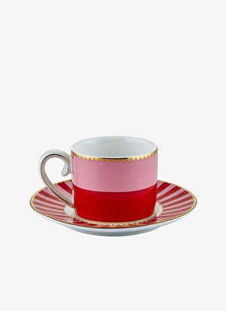 Pip Studio Kırmızı Kahve Fincan veTabak LOVEBİRDSKIRMIZIMDLYNKUŞKAHVEFİNCAN