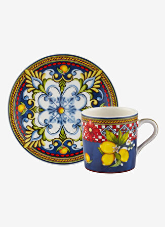 Chiara Alessi Mavi Kahve Fincan veTabak LAFELICITA2LİTÜRKKAHVESİFİNCANISETM