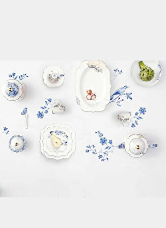 Pip Studio Porselen Mavi - Beyaz Kase Royal Beyaz Kase 12,5 cm.