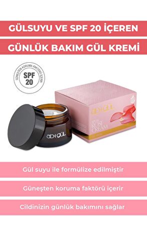 Nemlendirici ve Onarıcı Gündüz Gül Kremi -  SPF20 Koruma 45 Ml