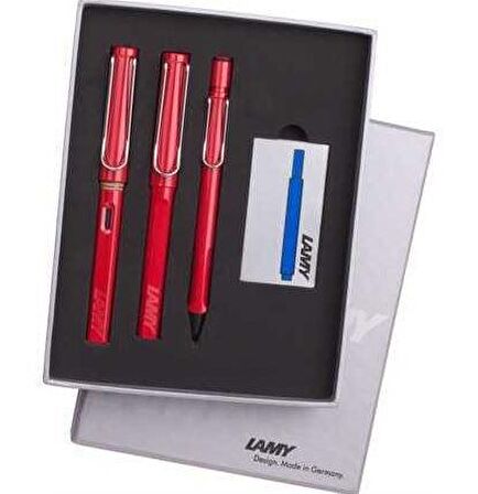 Lamy Safari 3'lü Kalem Seti Kırmızı