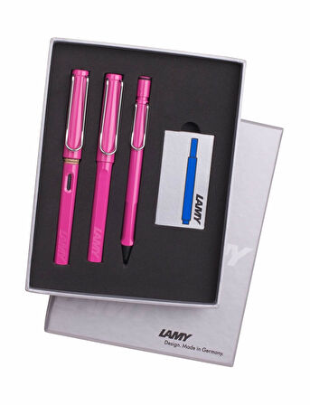 Lamy Safari 3lü Kalem Seti Drv Şeffaf K Pembe TB3-13PDRV