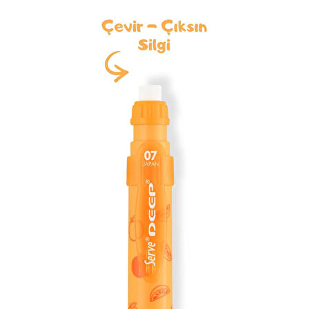 Serve Deep Mekanik Versatil Kalem Meyve Temalı 0.7