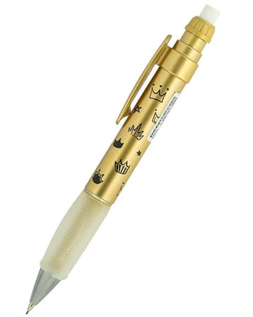 Serve Deep Versatil Kalem 0.7 mm Metalik Royal Gold Taç Desenli SVDEEP07DMALTIN