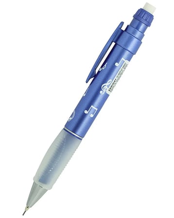 Serve Deep Versatil Kalem 0.7 mm Metalik Crystal Violet Müzik Desenli SVDEEP07DMVLT