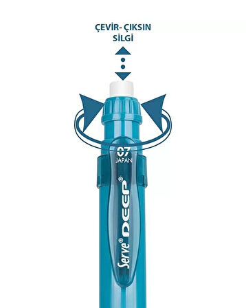 Serve Deep Mekanik Kurşun Kalem 0.7mm Okyanus Mavi