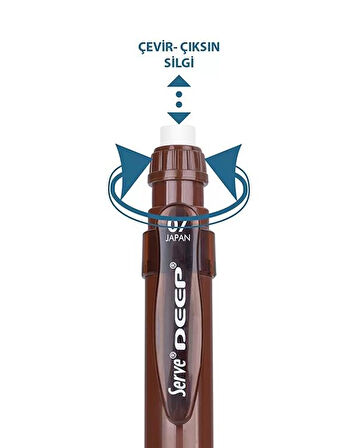 Serve Deep Mekanik Kurşun Kalem 0.7mm Toprak Kahverengi