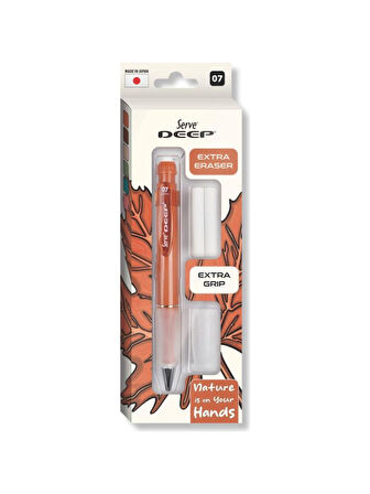 Serve Deep Kalem Grip Silgi Yedekli Set 07 Mm Kiremit