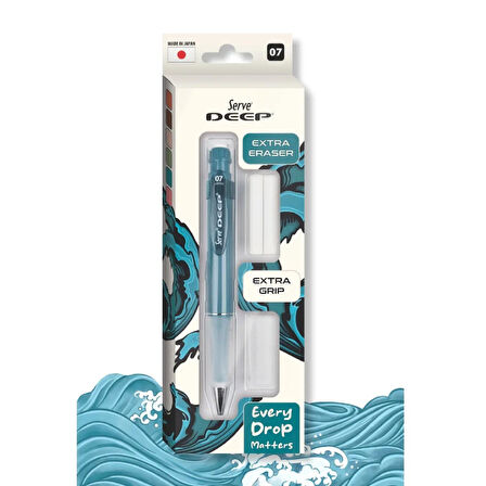 Serve Deep Grip-Silgi Yedekli Mekanik Versatil Uçlu Kalem Yeryüzü Renkleri 0.5