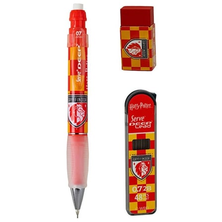 Serve Harry Potter 3'lü Set Gryffindor Damalı 0.7 mm