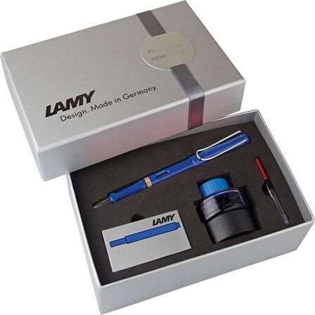 LAMY SAFARİ DOLMA KALEM SETİ MAVİ