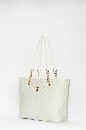 Beyaz Monogram Kadın Omuz Çantası 05PO22Y1546