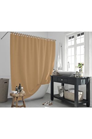 Banyo Perdesi - Tek Kanat Duş Perdesi, Polyester Kumaş Duşakabin Perdesi 180x200 Cm Küvet Perdesi