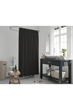 Banyo Perdesi - Tek Kanat Duş Perdesi, Polyester Kumaş Duşakabin Perdesi 180x200 Cm Küvet Perdesi