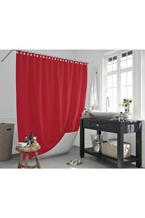 Banyo Perdesi Sonbahar Desen Yerli Üretim Duş Perdesi C-Halka Hediye 180x200cm Banyo Perdeleri