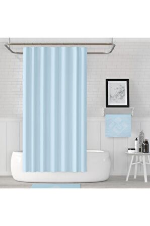 Banyo Perdesi Sonbahar Desen Yerli Üretim Duş Perdesi C-Halka Hediye 180x200cm Banyo Perdeleri
