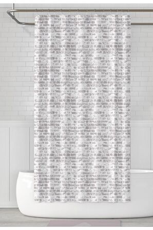 Banyo Perdesi Sonbahar Desen Yerli Üretim Duş Perdesi C-Halka Hediye 180x200cm Banyo Perdeleri