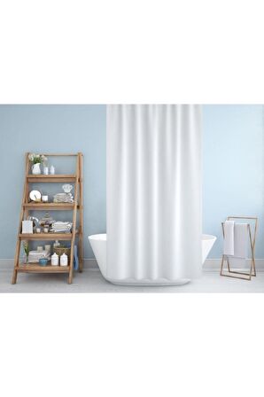 Banyo Perdesi Sonbahar Desen Yerli Üretim Duş Perdesi C-Halka Hediye 180x200cm Banyo Perdeleri