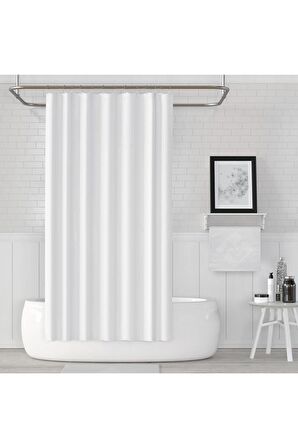 Banyo Perdesi Sonbahar Desen Yerli Üretim Duş Perdesi C-Halka Hediye 180x200cm Banyo Perdeleri