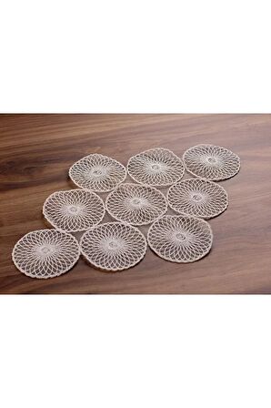 Amerikan Servis Supla Ve Runner Set 6 Kişilik Nakışlı 7 Parça Çeyizlik Takımı