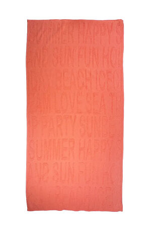 Hızlı Kuruyan Plaj Havlusu %100 Pamuk Summer Peach Plaj Havlusu - Pembe