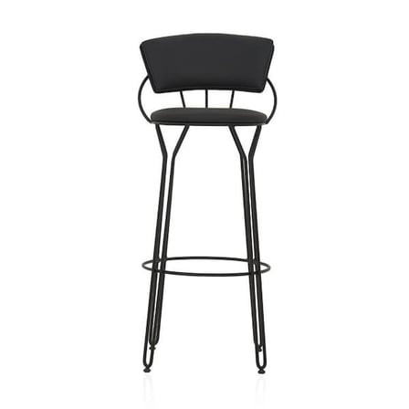 Akın Lüx Modern Metal Bar Taburesi - Siyah