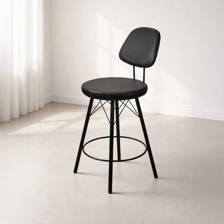 Just Home Soho Metal Bar Taburesi - Siyah - 102,5x38x38 cm