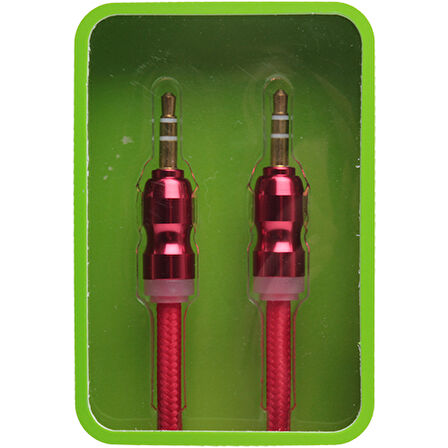 Jopus Kaliteli 3,5mm Aux Kablosu - Kırmızı