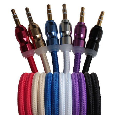 Jopus Kaliteli 3,5mm Aux Kablosu - Kırmızı