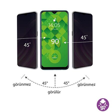 Jopus Xiaomi Redmi Note8 Pro Cam Ekran Koruyucu CEK-126 Privacy  Siyah