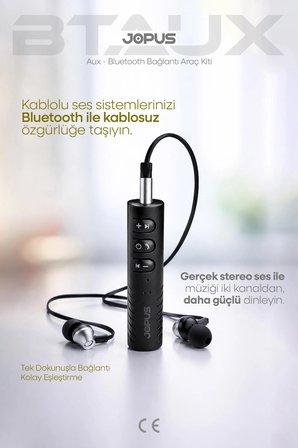 Bluetooth Aux Araç Kiti Bluetooth 5.0 Hd Ses Kalitesi Kesintisiz Bağlantı