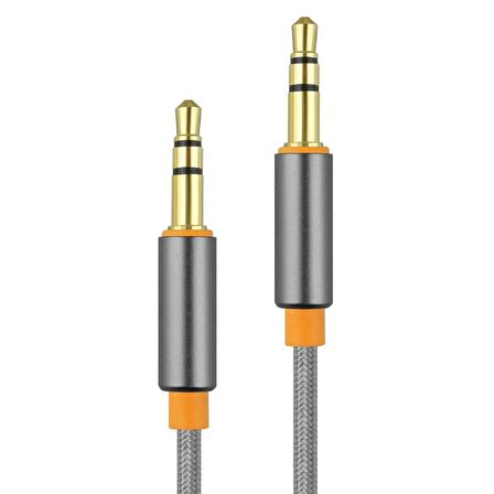 Jopus Universal 3.5mm JA-05 Convey 1 Metre AUX Kablosu Füme