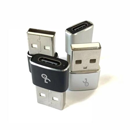 JOPUS   Usb To Type C Adapter  Sarj Çevirici Aparat JO-TY04 Gri