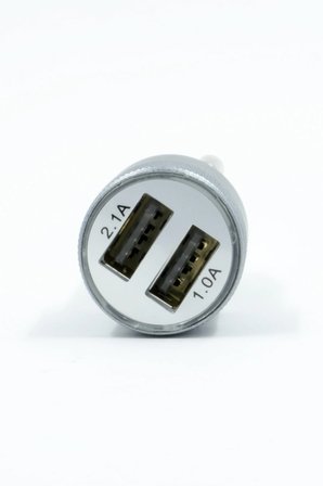 2in1 15W Hızlı Araç Şarj Cihazı Kablolu Lightning Set - iPhone Uyumlu Çift USB Çıkışlı - JO-A6