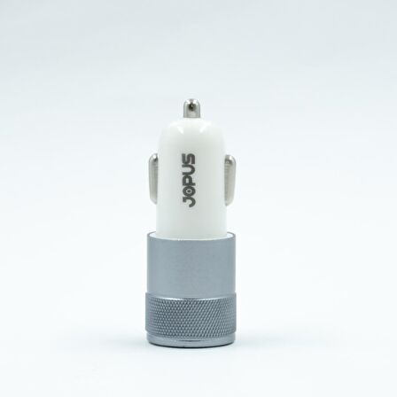 JOPUS Type C Araç Sarji JO-A6 Jwix 2in1 3100 mAh Açik Gri