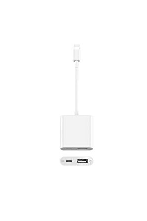 Jopus JO-IP08 Universal Lightning Sarj USB Otg Beyaz