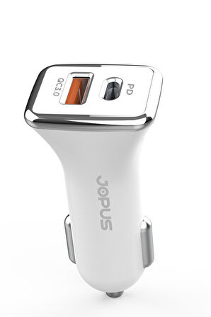 Jopus Universal Type C JO-A7 Troff PD 3.0 20W USB / PD Araç Sarji
