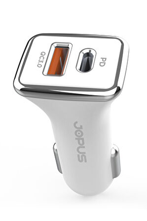 Jopus Universal Type C JO-A7 Troff PD 3.0 20W USB / PD Araç Sarji