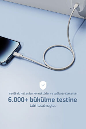 PDAteknoloji 100W Örgülü Type C to Type C SPK-10 Monde 1mt Data ve Şarj Kablosu