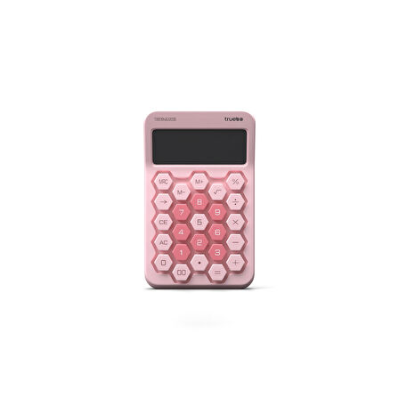 Truebo HoneyComb Pembe Renkli Hesap Makinesi