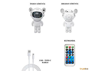 Truebo AstroLight Bluetooth Hoparlör Gece Lambası