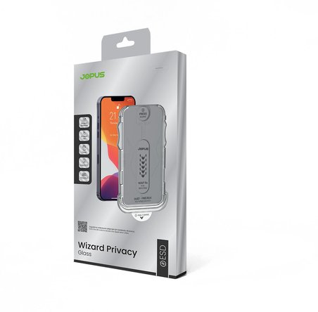iPhone 15 Plus / 16 Plus Uyumlu Kolay Uygulama Aparatlı Hayalet Tam Kapatan Cam Ekran Koruyucu CEK-139