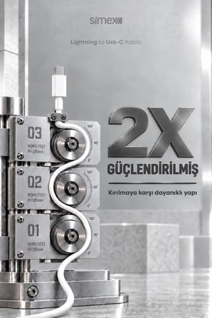 iPhone Uyumlu 30W TYPE-C To Lightning Hızlı Şarj Kablosu 3A Carplay Destekli 1M Beyaz