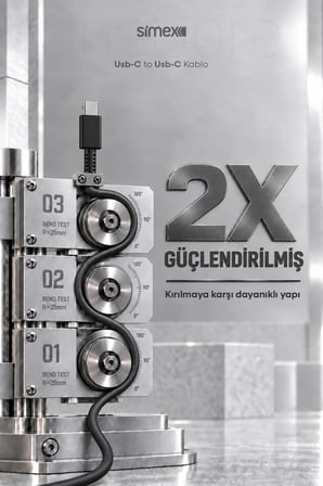 iPhone Samsung Xiaomi Uyumlu 45W TYPE-C to TYPE-C Hızlı Şarj Kablosu 5A Carplay Destekli 1M Siyah