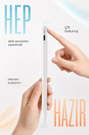 Dokunmatik Kalem Tüm Cihazlara Uyumlu Tablet Telefon iPad Için Çizim, Yazı Kalemi Standart