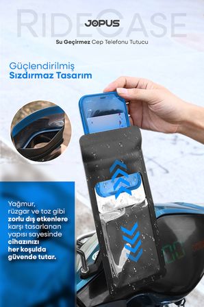 Su Geçirmez Motosiklet Scooter Bisiklet ATV Telefon Tutucu Kılıf Gidon Bağlantılı Motor Navigasyon